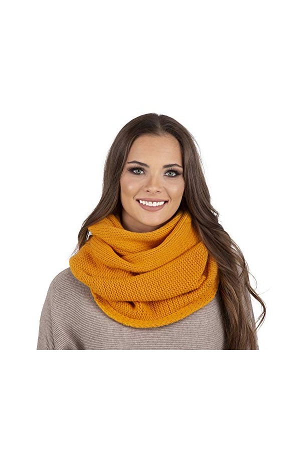 VIVISENCE Écharpe Cache-Cou Dhiver 7103, Gris Foncé,UNI