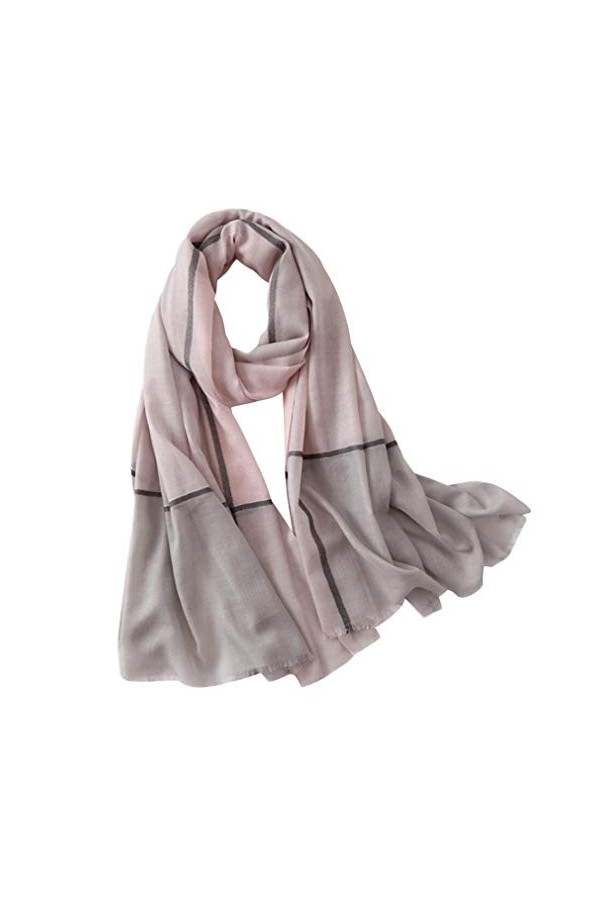 DEBAIJIA Femmes Echarpe Soie Sensation Dame Foulard Léger Châles Wraps Neckerchief