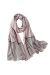 DEBAIJIA Femmes Echarpe Soie Sensation Dame Foulard Léger Châles Wraps Neckerchief