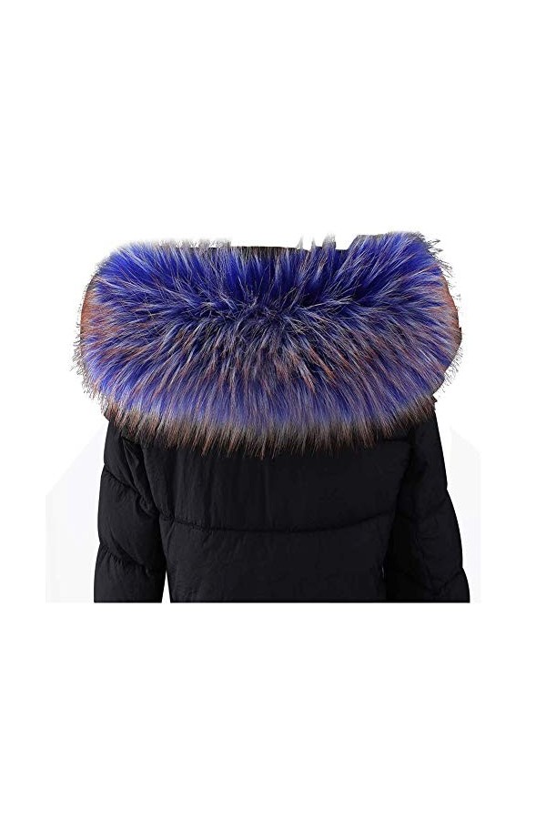 ihreesy Col en Fausse Fourrure dHiver, Col à Capuche Echarpe Chaude Col Châle Elégant Col en Fourrure Synthétique Col en Fou