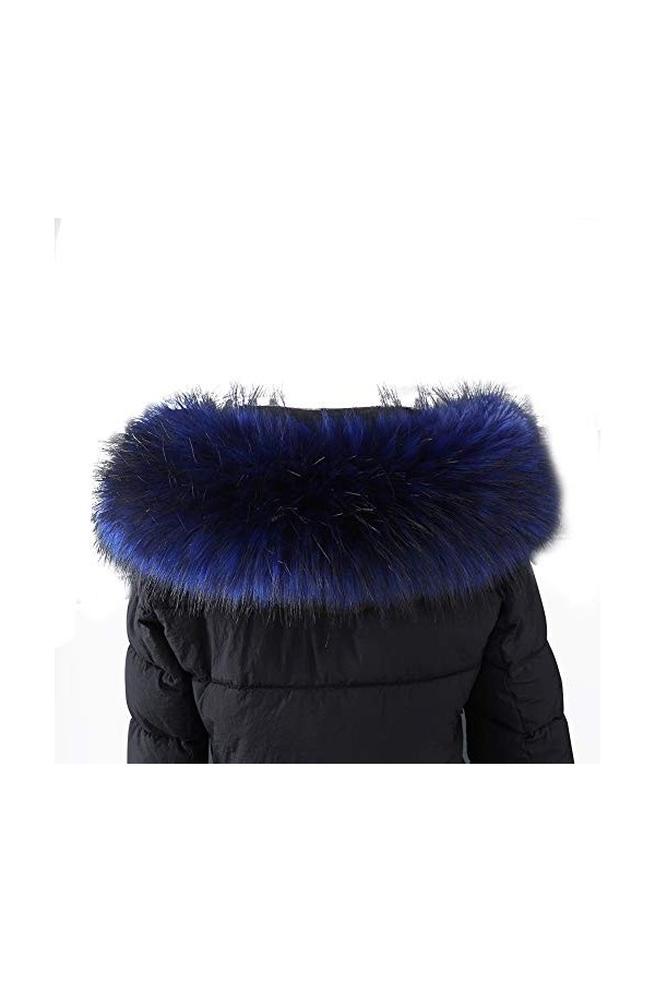 ihreesy Col en Fausse Fourrure dHiver, Col à Capuche Echarpe Chaude Col Châle Elégant Col en Fourrure Synthétique Col en Fou