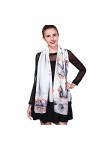 iEverest Foulards en Soie de Mûrier Soie Longue et Écharpe Carrée et Foulard en Soie Écharpes Sheer Wrap Châle Anti UV et Gar