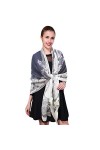 iEverest Foulards en Soie de Mûrier Soie Longue et Écharpe Carrée et Foulard en Soie Écharpes Sheer Wrap Châle Anti UV et Gar