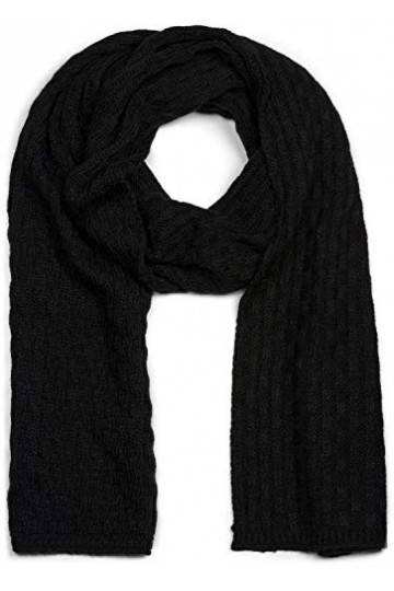 styleBREAKER écharpe unisexe en mailles avec motif tressé, écharpe dhiver, écharpe tricotée, fabriqué en Pologne 01018161, c