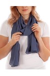 DOLCE ABBRACCIO by RiemTEX PRIMAVERA Écharpe pour femme Foulards et châles Pashmina en mousseline de soie pour été printemps 