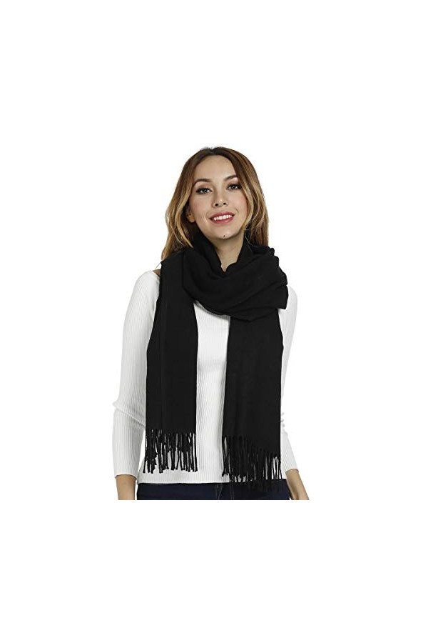 Gogogoal Hiver Écharpe Femmes Hommes Dames Cachemire Pashmina Châles Doux Épais Mode Foulards Grand XXL Longug Beige