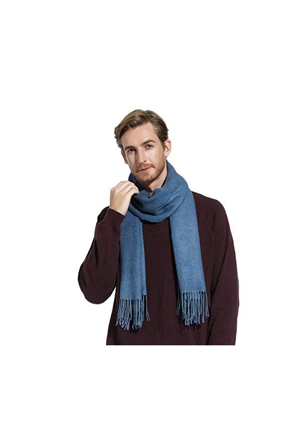 Gogogoal Hiver Écharpe Femmes Hommes Dames Cachemire Pashmina Châles Doux Épais Mode Foulards Grand XXL Longug Beige