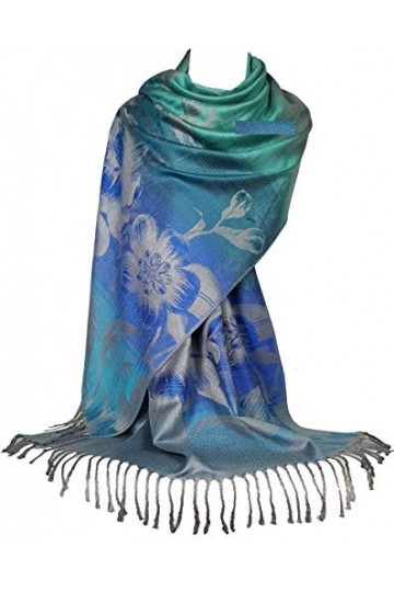 GFM® design de fleurs Echarpe style Pashmina S1-9321-TL .
