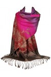 GFM® design de fleurs Echarpe style Pashmina S1-9321-TL .