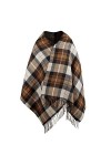 MengH-SHOP Echarpes dHiver Femme Écharpe à Carreaux Chaud Pashmina Châle Wrap pour Femme Hommes Autum et Hiver 200x 75cm Ble
