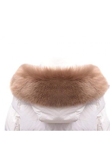 MoreChioce Col Fourrure Synthétique,Élégant Col de Fourrure Faux Capuche Col Amovible Hiver Collier Châle Écharpe Chaud pour 