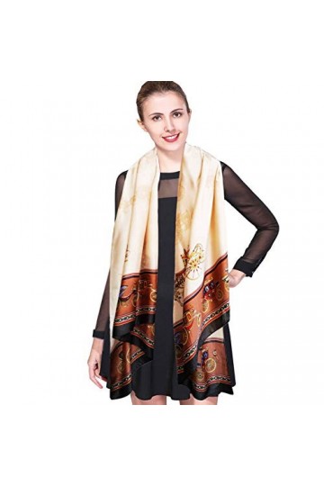 iEverest Foulard en Soie Femme Écharpes Châle Etole de Soie Femme Longue Foulard Châle de Plage Hijab Elégant Sheer Wrap Anti