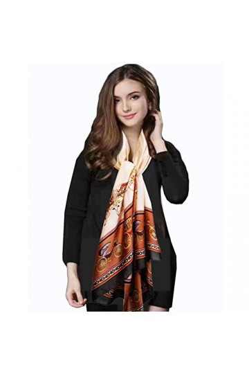iEverest Foulard en Soie Femme Écharpes Châle Etole de Soie Femme Longue Foulard Châle de Plage Hijab Elégant Sheer Wrap Anti