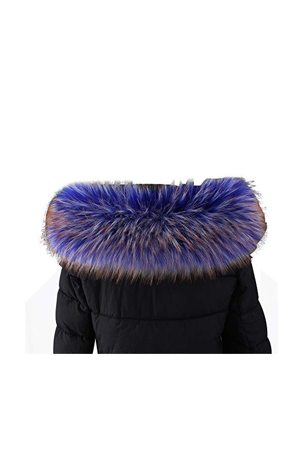 Amorar Femmes Col en Fausse Fourrure Foulards Etoles Châles Écharpe Chaude dhiver Pashminas Col Capuche Col de Fourrure pour