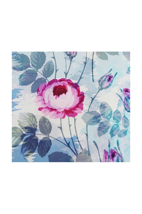 Phagun Foulard bleu Wrap Floral long Sarong Femmes dete Chale Echarpes-voile de coton