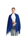 lifwimner Écharpes pashmina pour femme - Châles et châles dhiver pour mariage, soirée, fête, bleu marine, M