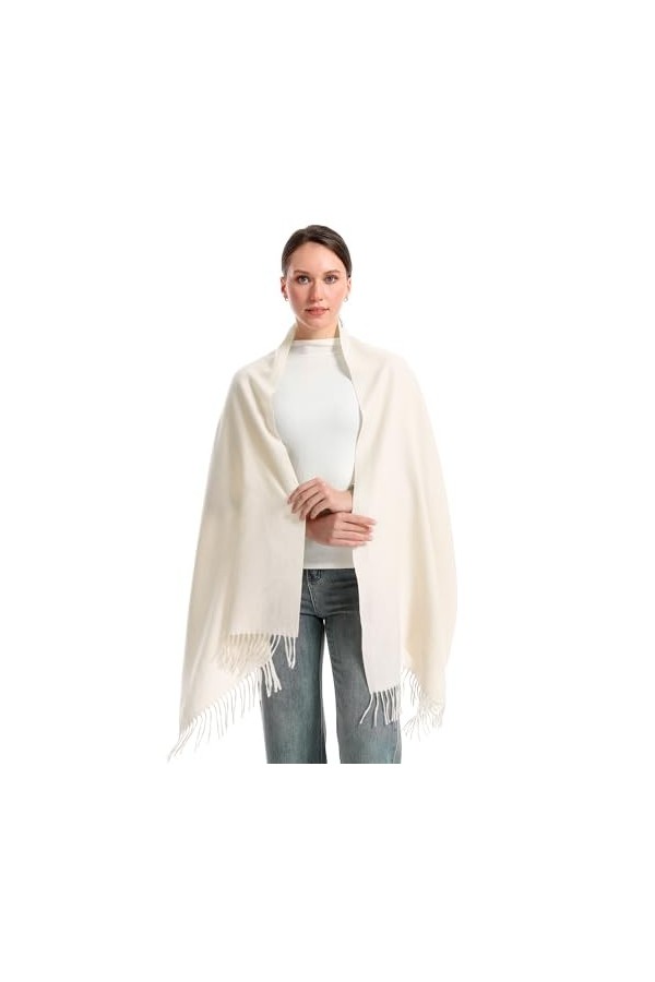 lifwimner Écharpes pashmina pour femme - Châles et châles dhiver pour mariage, soirée, fête, bleu marine, M