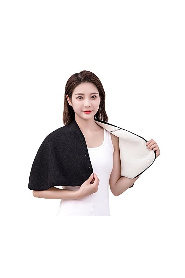 YJZQ Poncho de Cape Chaud Femme Poncho Cachemire Manteau de Bureau Office poncho Chaud Châle Cape Courte de Protégé épaule Gr