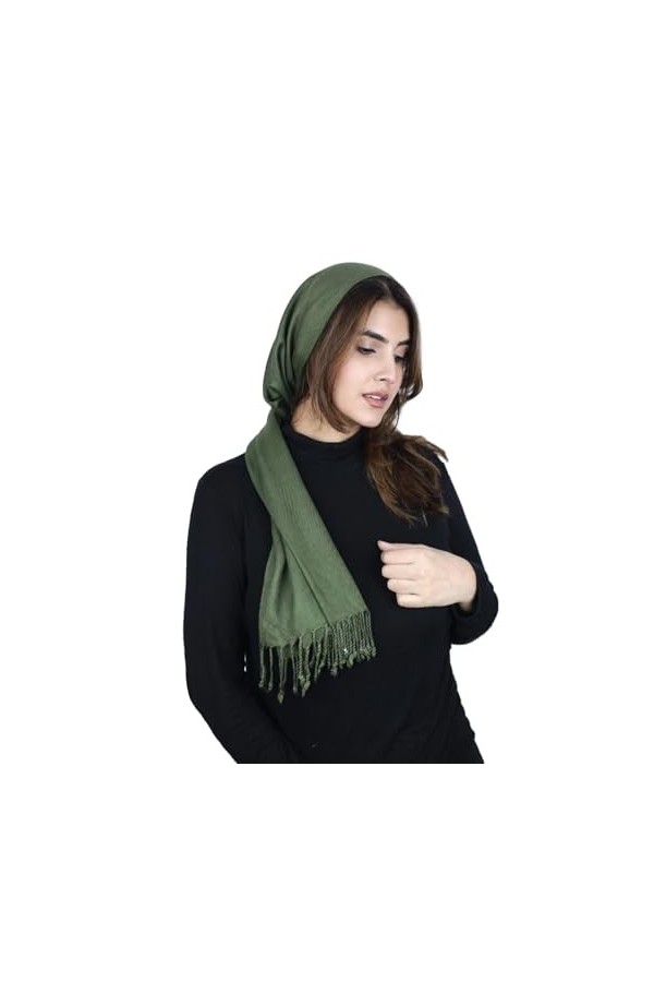 Châles et écharpes pashmina de luxe dhiver – Foulards et écharpes tendance pour femme – Toutes saisons – Brillance douce et 