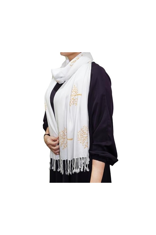 Châles et écharpes pashmina de luxe dhiver – Foulards et écharpes tendance pour femme – Toutes saisons – Brillance douce et 
