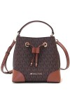 Michael Kors XS Suri Mini seau à bandoulière avec cordon de serrage 35F2GM9M1B PVC, marron