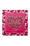 Liu Jo Foulard cuori a stampa cuore lampone light CS23LJ28 2A3127 T0300 FUXIA