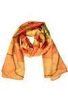 CANNCA Foulard Foulard en soie avec motif dart peintres célèbres, châle long de qualité, jeune et élégant pour femme, access