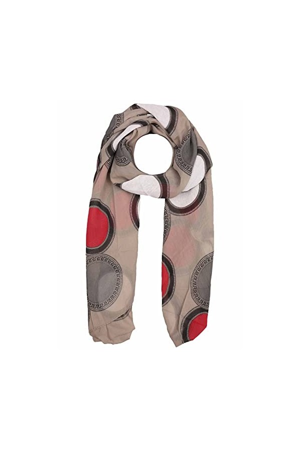 Zwillingsherz Seiden-Tuch im Punkt Design - Hochwertiger Schal für Damen Mädchen - Halstuch - Umschlagstuch - Loop - weicher 