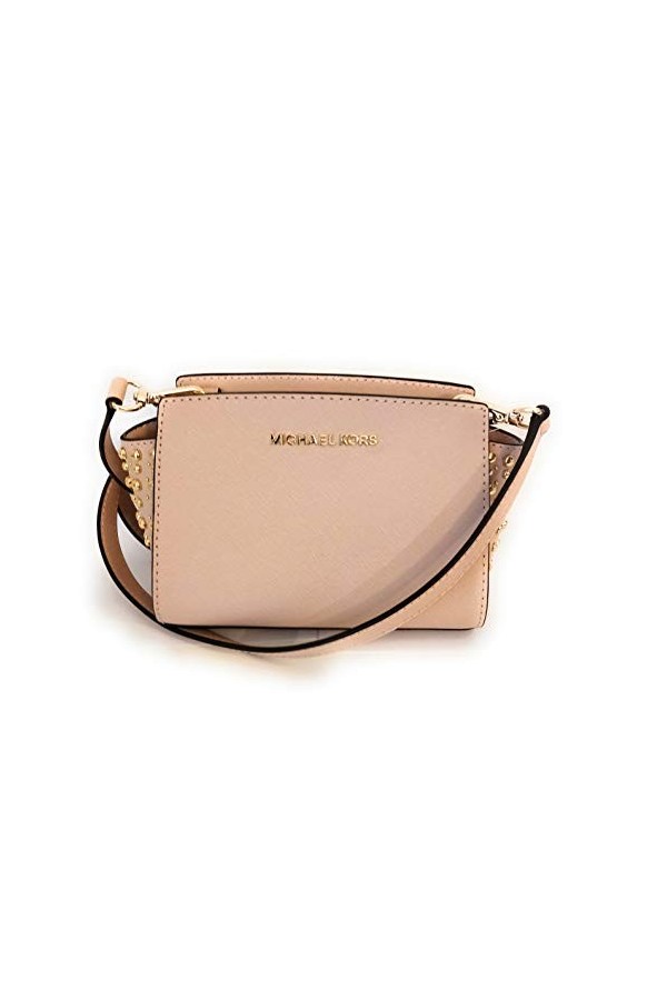Michael Kors sac bandoulière Selma rose soft ballet Cuir 17x8x7cm neuf