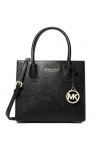 Michael Kors Mercer Sac à bandoulière en poudre Taille M, Noir, Medium