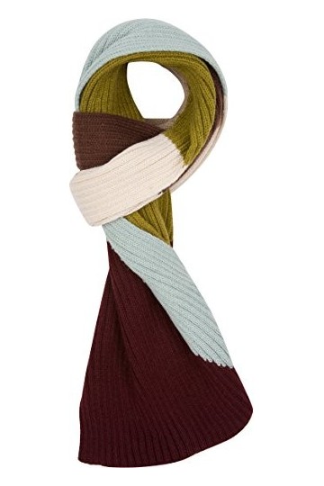 Sakkas CPXS1536 Miller Unisexe Foulard Long Hiver Côtelé Aztèque - Tourbe - One Size