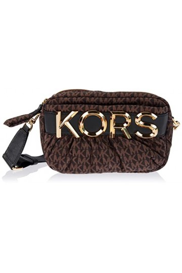 Michael Kors Leonie EW Camera XBODY, Bag Women, Marron/blk, Taille Unique