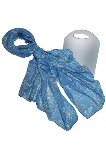 Chal Mujer Mixto Algodón Modal Azul Colección BEAT 100 x 180 cm