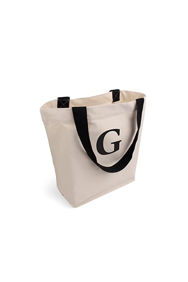 Cottonbagjoe Sac de transport élégant et spacieux - Avec poche intérieure, fermeture éclair et grand fond - Sac en coton - Sa