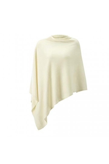 Poncho léger et solide en tricot pour femme, bleu sarcelle, S/L