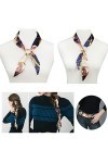 Lamdgbway 12 pcs Hairband Head Scarf Handbag Ruban Neckerchief Scarf pour les femmes