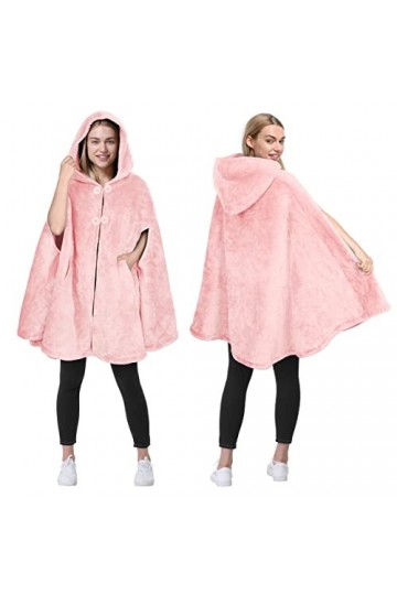 Catalonia Classy Femmes guépard col en Fausse Fourrure Poncho Polaire Cape Douce Chaude Confortable Cape idée Cadeau pour Adu