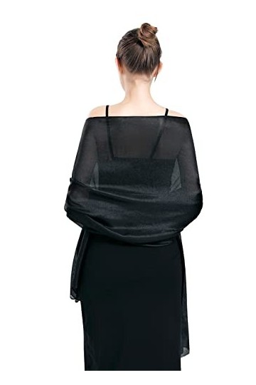 QBSM Femmes grandes écharpes de lin de mariage décharpe douce