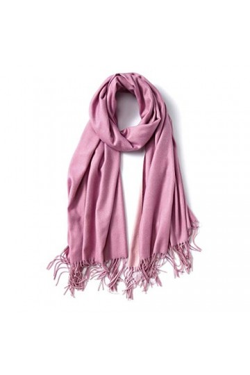 Femmes Longues Douces Style Pashmina Unicolore Écharpe Couleur Châle Chaud Tassel Réversible Plusieurs Couleurs 