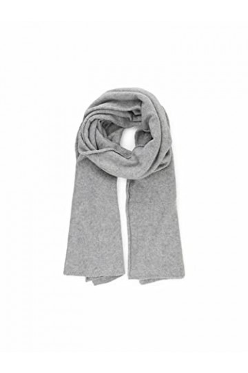 PIECES PCDEBBIE Wool Long Scarf Noos BC Echarpe, Gris Clair chiné, Taille Unique Femme