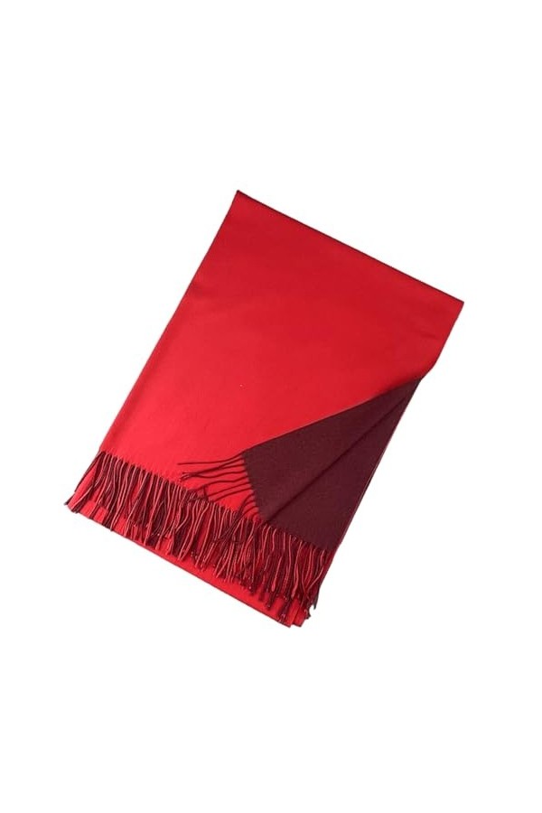 GFM® Châle réversible bicolore doux au toucher cachemire style pashmina pour lautomne et lhiver Pash-TT16 , Tt16-trkek-bei