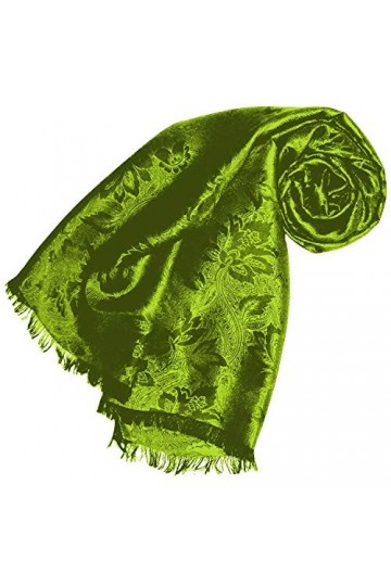 LORENZO CANA Foulard damas pour la femme – écharpe noble avec les mesures de 55 x 190 cm - motif de fleurs - élégant et léger