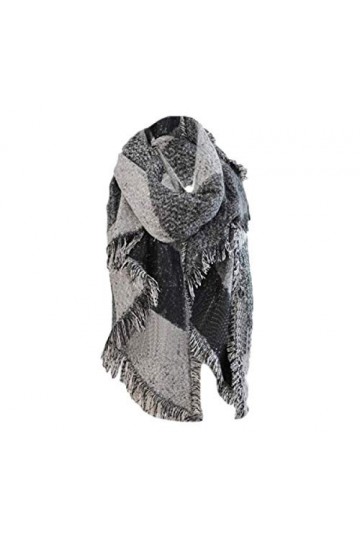 Couverture en cachemire mélangé pour femme - Très grande taille - Plaid dhiver chaud et confortable