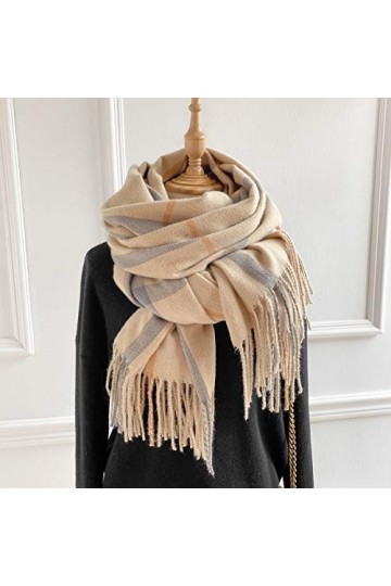 DEBAIJIA Femme, SCARF, Marron Rose, 200*70CM