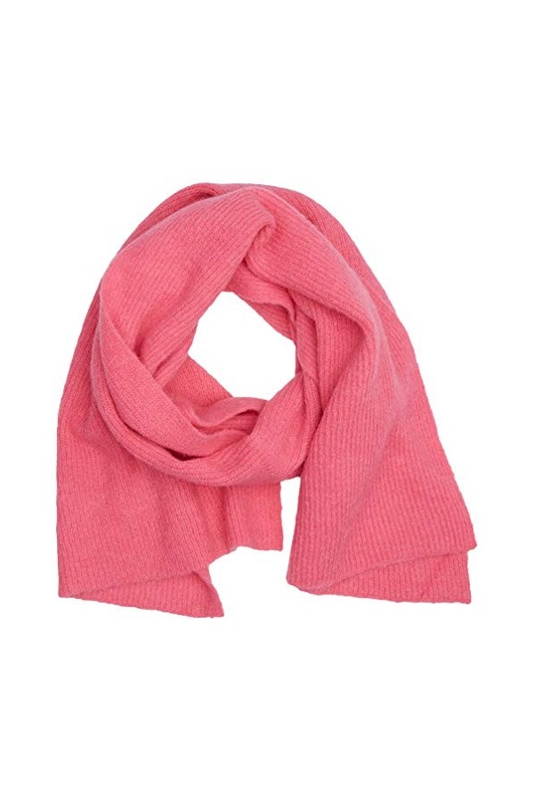 SPARKZ COPENHAGEN Roger Scarf Écharpe tricotée, Framboise, Taille Unique Femme