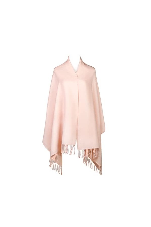 Easusy Écharpe classique chaude et douce pour lhiver pour femme, Noir/gris, 78x27