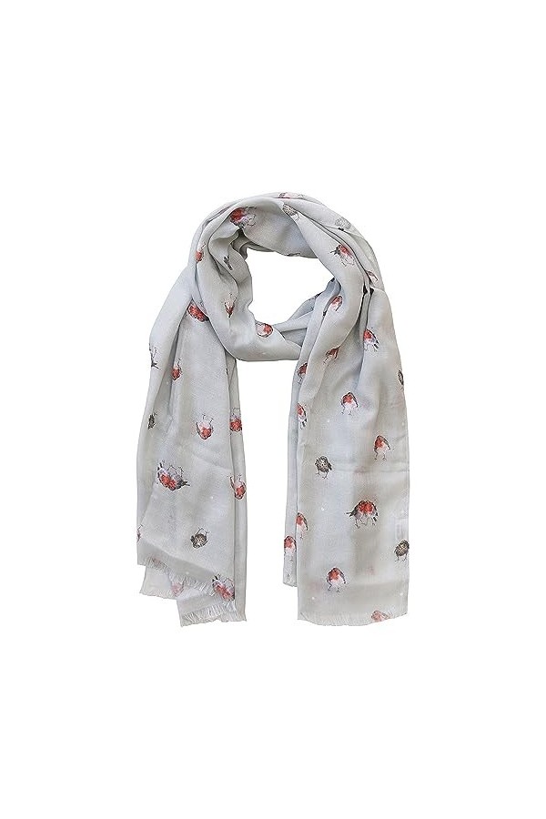 Wrendale Designs - Foulard - Moutarde - Motif habitants des bois