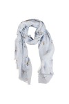Wrendale Designs - Foulard - Moutarde - Motif habitants des bois
