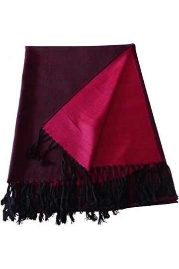 CJ Apparel Châle en pashmina, 60 couleurs - Rose - Taille unique