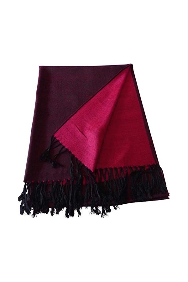 CJ Apparel Châle en pashmina, 60 couleurs - Rose - Taille unique